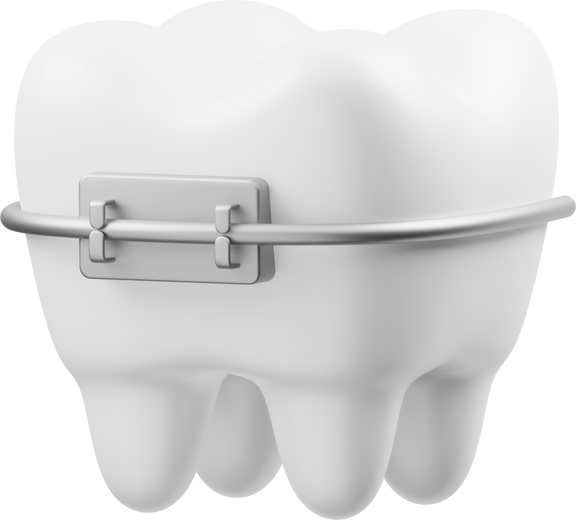 Teeth Braces 3D Icon